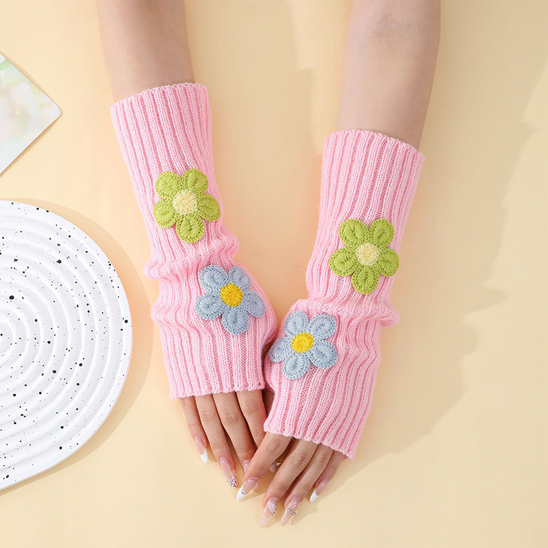 Y2k Accessories Sweet Pink Flo - огляд і ціна Fingerless Glove Knit
