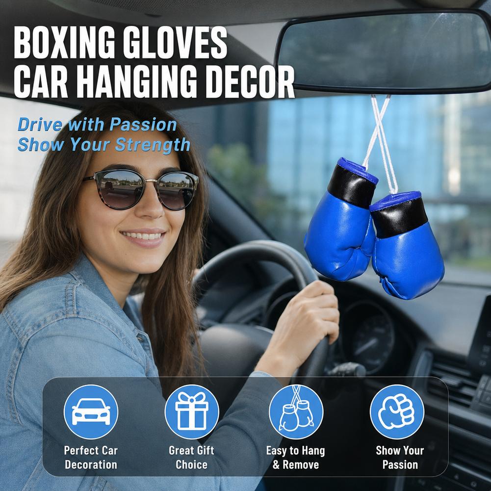 Mini Boxing Gloves Car Rearvie - огляд і ціна Leather Driving Glove