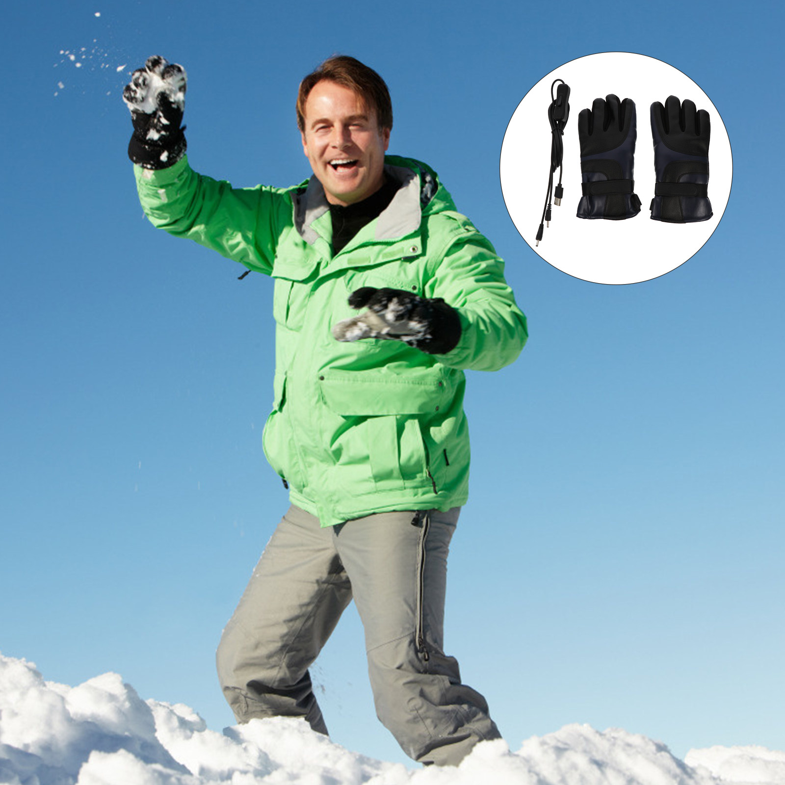 1Pair Electric Heated Gloves W - огляд і ціна Winter Glove Insulated